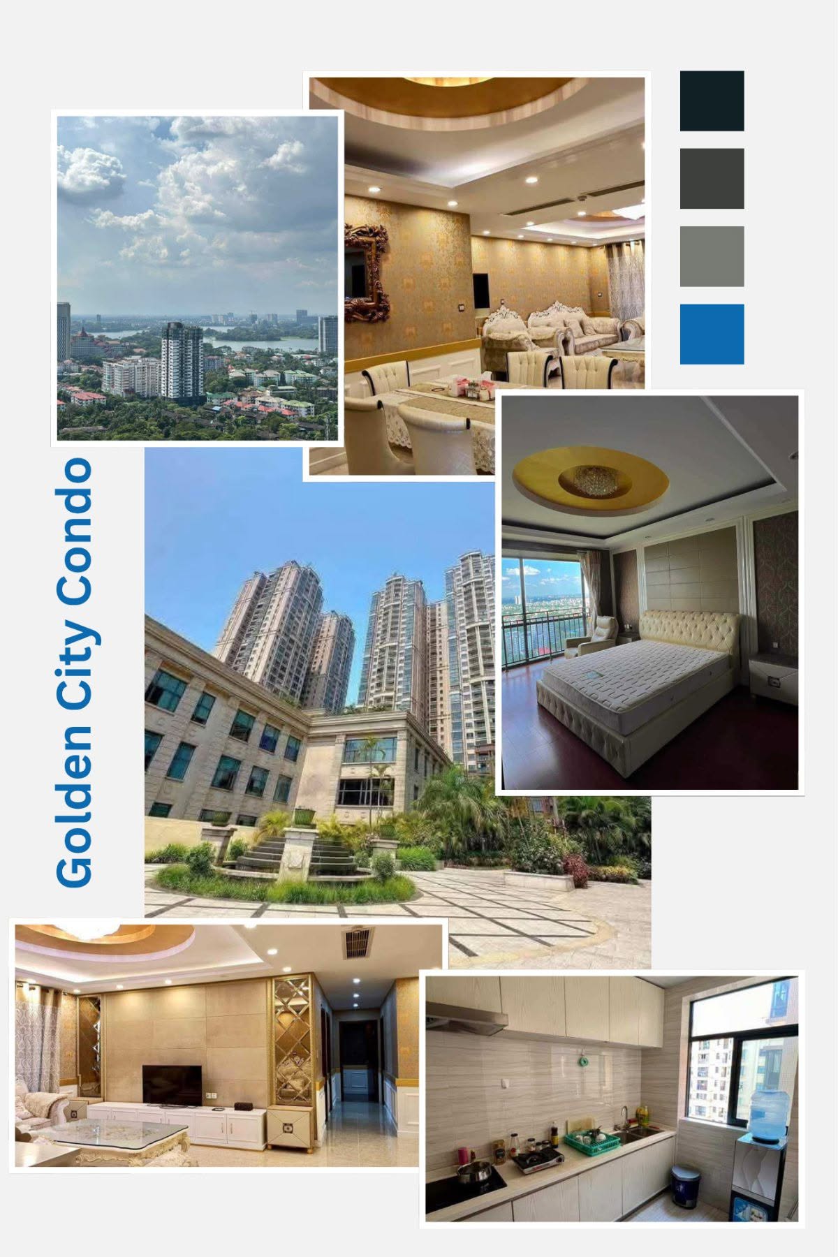 🏜️ Golden City Condoရဲ့ Inya Viewရ အရောင်းခန်းလေးတွေပါရှင် ။