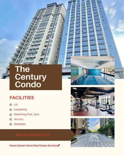 ♦️ Century Condo, #Studio_Type 